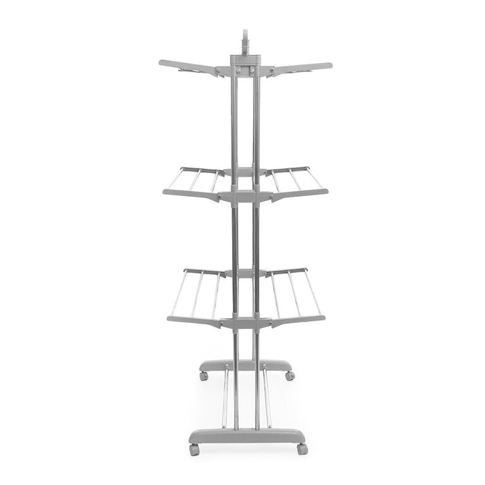 Folding Vertical Clothes Dryer with Wheels Folver InnovaGoods 24 Bars (Refurbished B)