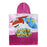 Pink Super Wings Hooded Poncho Towel